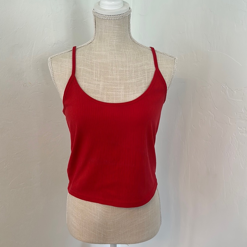 Size Large PacSun beachy bright red tank top